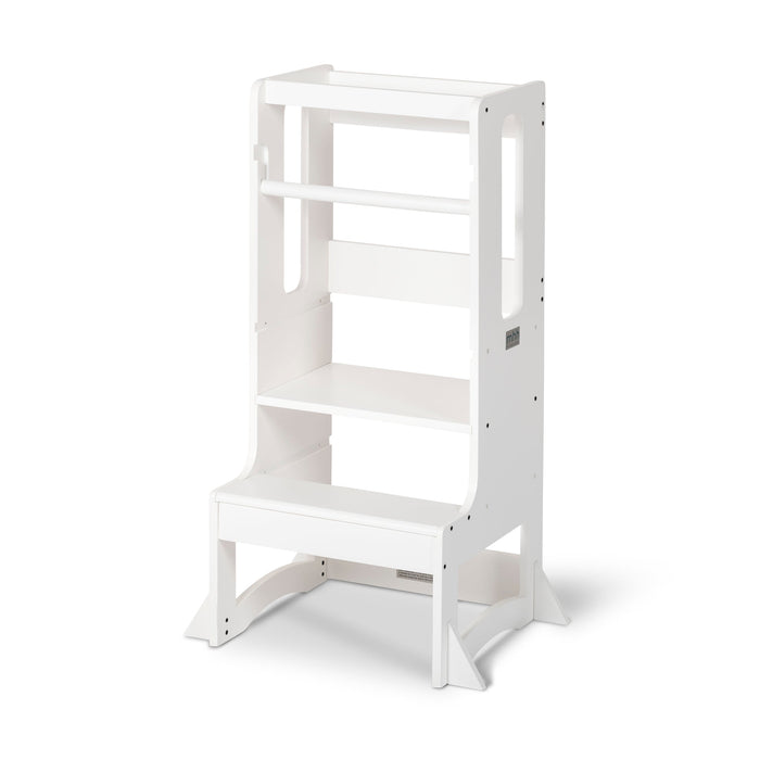 Adjustable Steps2 Learning™ tower - White