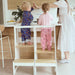 Adjustable Steps2 Learning™ tower - White and Walnut