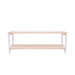 Aspire Single Shelf Bookshelf - White and Varnish