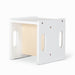 Weaning Cube Chair - White and Varnish